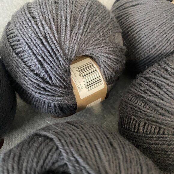 NWT Baa Ram Ewe Skipper 5ply Guernsey Colour Rockall Grey Lot of 5 - Picture 9 of 16